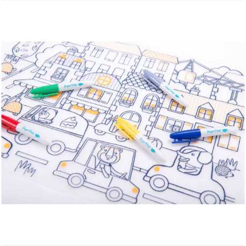 Popipop Silicone colouring set