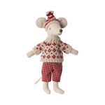 Mum winter mouse with ski set