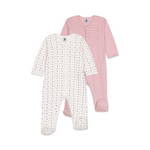 Set of 2 babies' cotton pyjamas