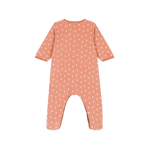 Pyjama bébé en velours à motifs 