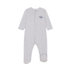 Pyjama bébé en coton à fines rayures 