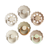 Set of 6 natural rubber Cinnamon charm pacifier