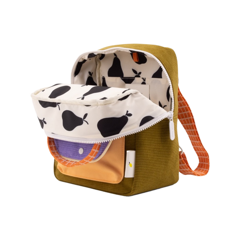 Farmhouse corduroy small backpack