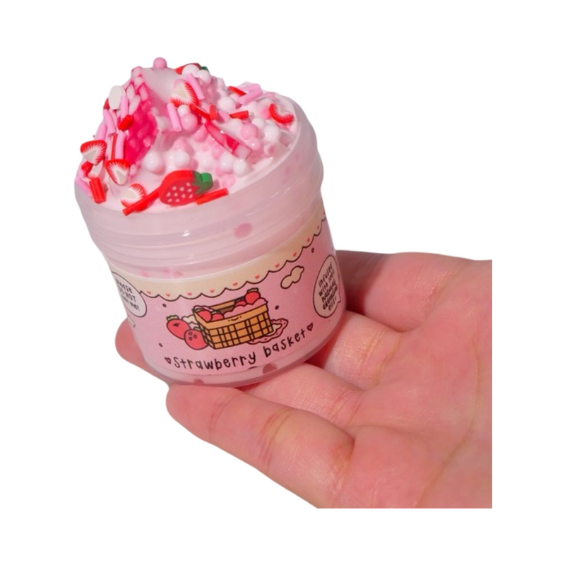 Strawberry basket mini slime