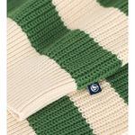 Cotton shawl-neck jumper