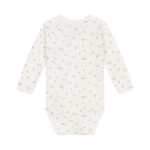 Babies' bodysuit wrapover long sleeves