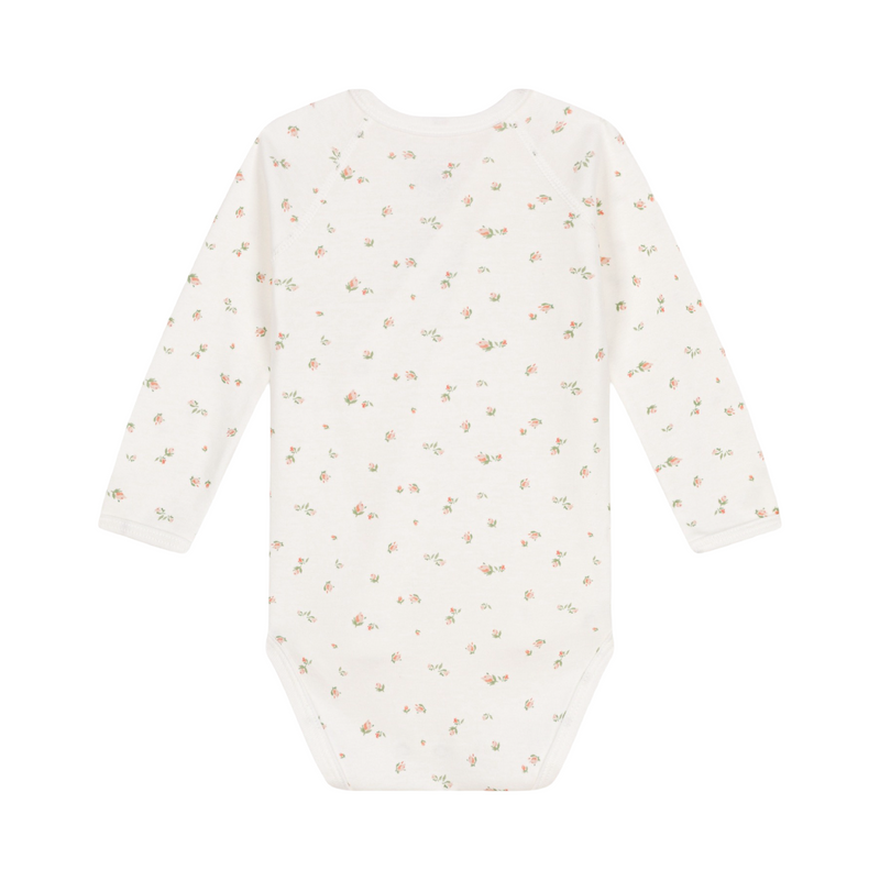 Babies' bodysuit wrapover long sleeves