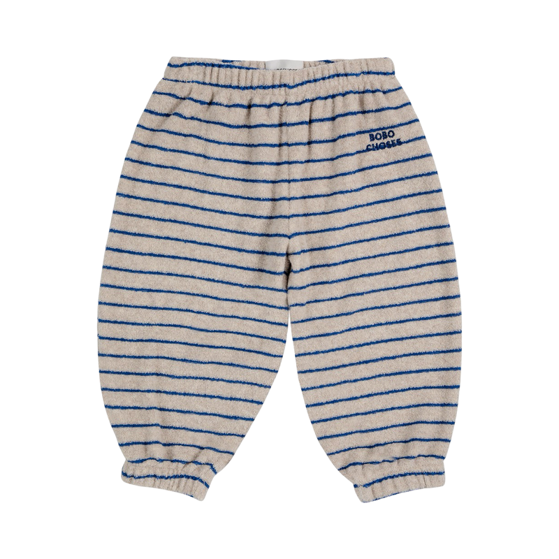 Baby terry stripes jogging pants