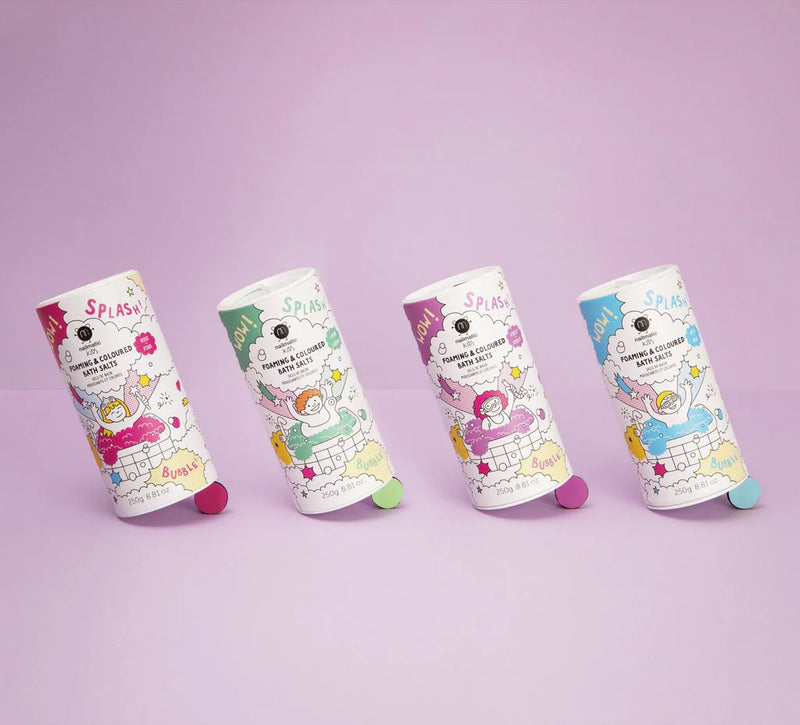 Foaming bath salts