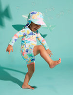 Long sleeve super suit rainbow reef