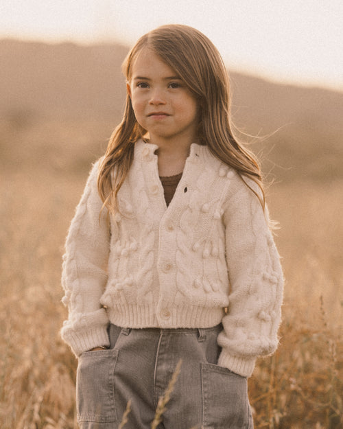 Natural bobble cardigan