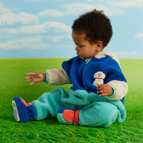 Puppy park sherpa jumpsuit