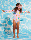 Long sleeve zip bather sundae fun day