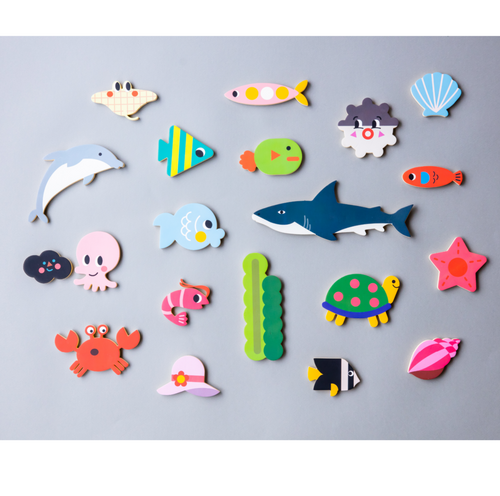 Aquarium creative play bath stickers
