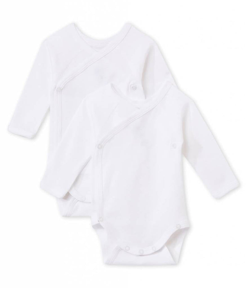 Babies bodysuits wrapover long sleeves