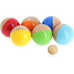 Petanque balls set fifty-fifty