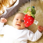 Strawberry rattle toy