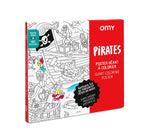 Giant coloring poster pirates