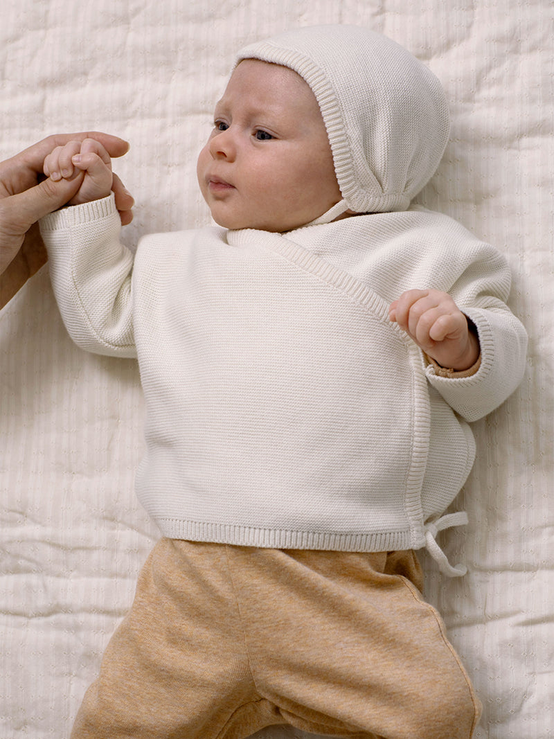 Newborn cotton wrap jacket
