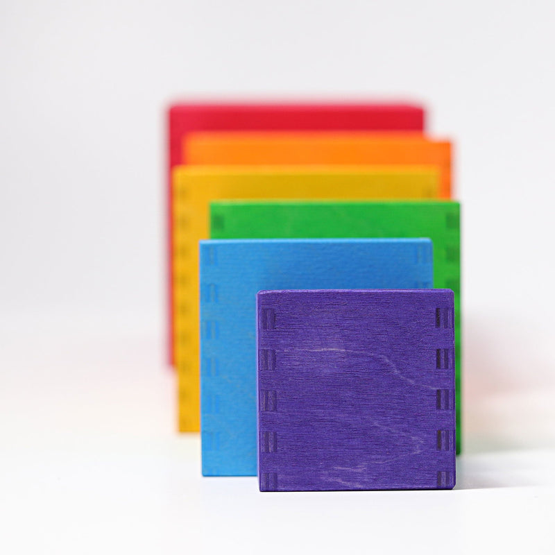 Large rainbow set of boxes