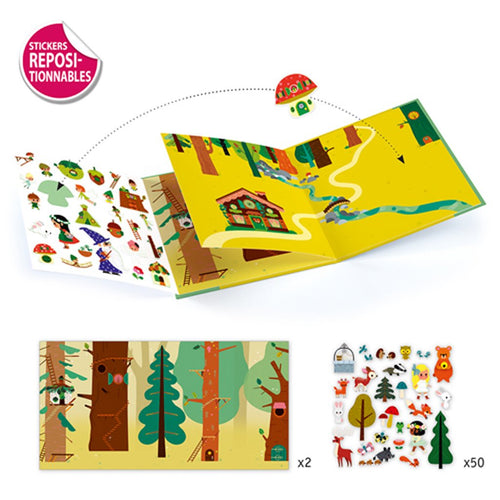 The magical forest stickers story