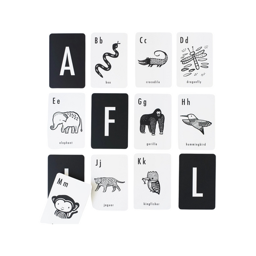Cartes de l'alphabet des animaux