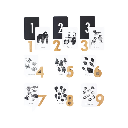 Nature number cards