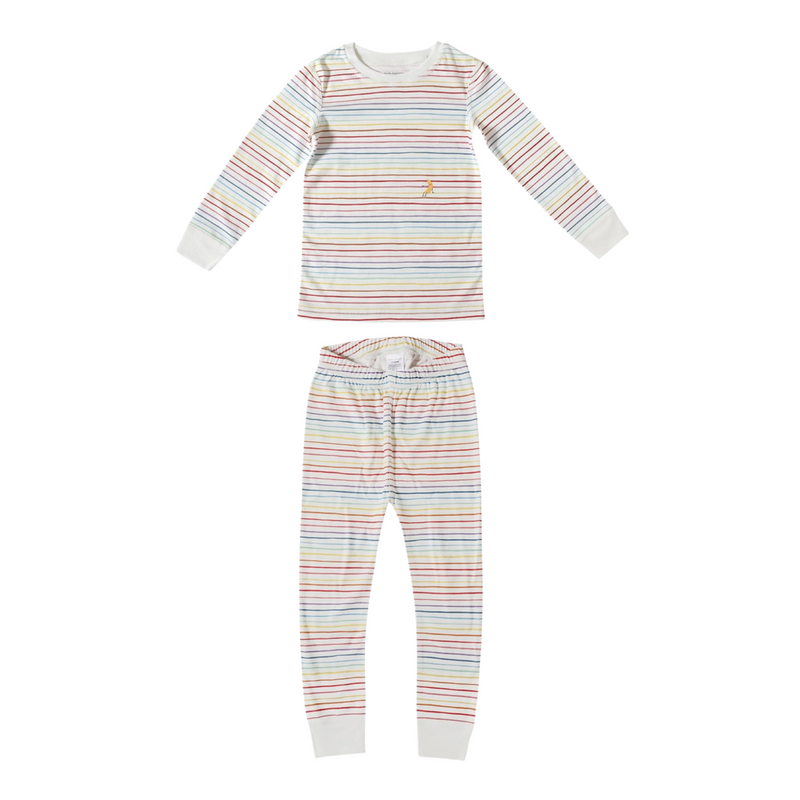 Rainbow stripe pajama