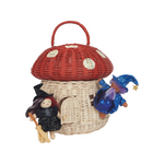 Rattan mushroom basket